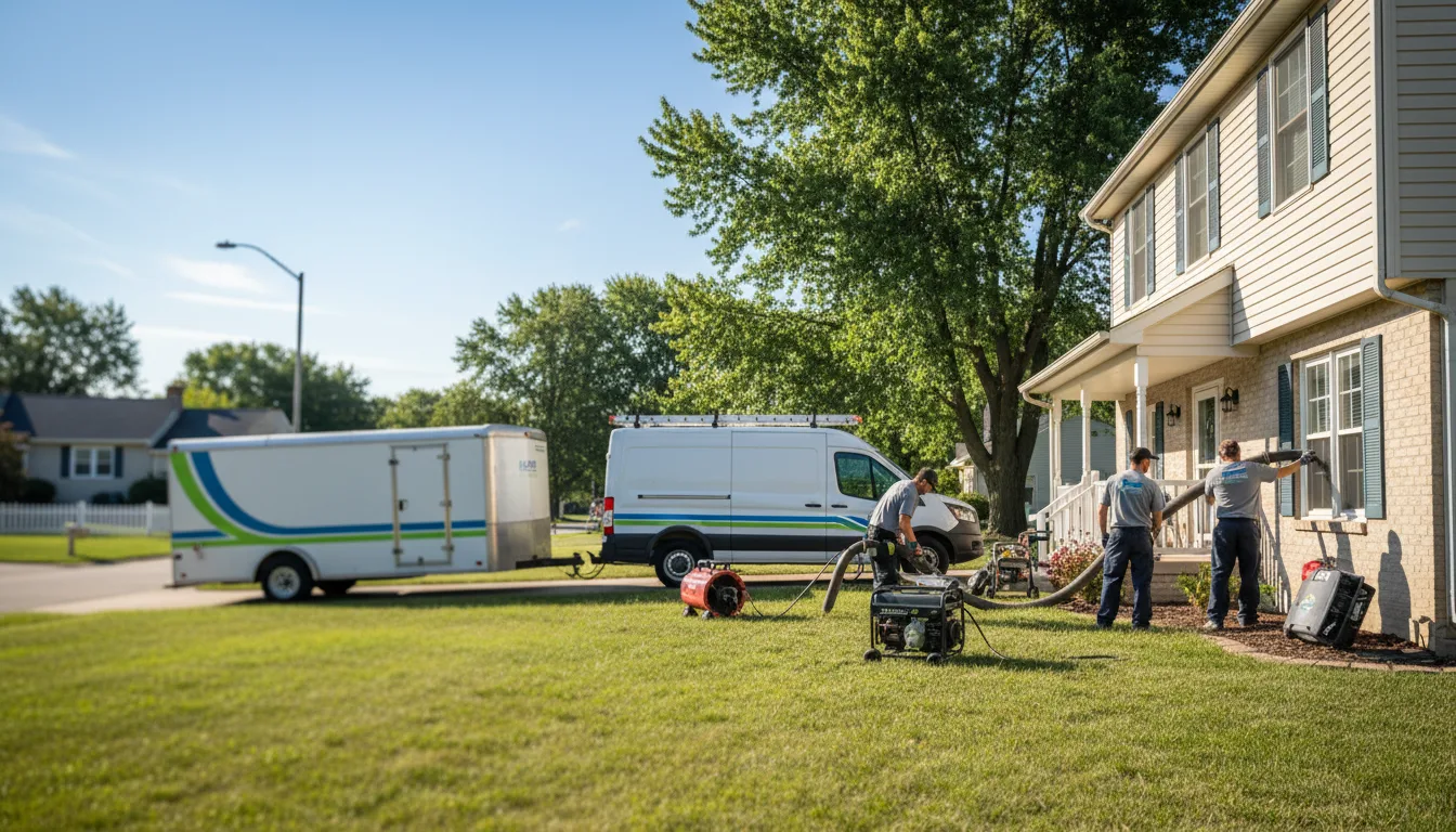 Flooded Basement Restoration And Cleanup With Repair in Midwest City, OK near me